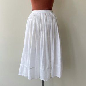 Vintage ESPRIT White Gauze Midi Skirt